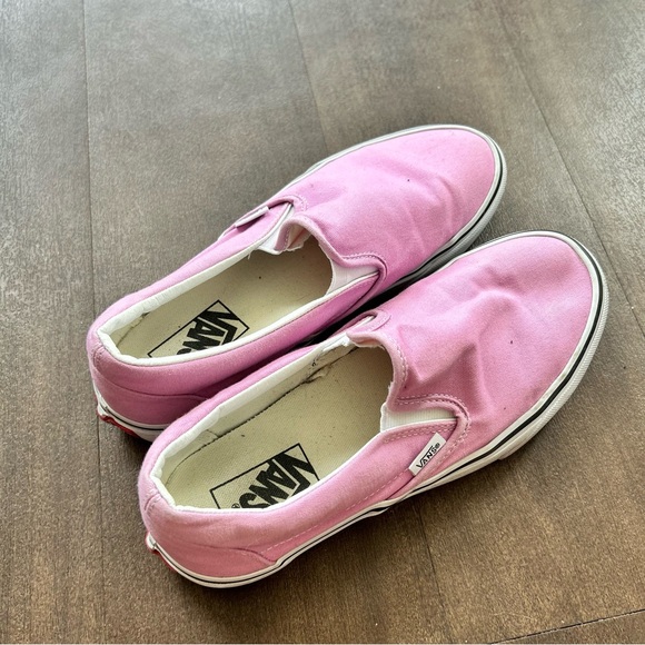 Vans Pink Canvas Slip-On Shoes - Picture 3 of 4